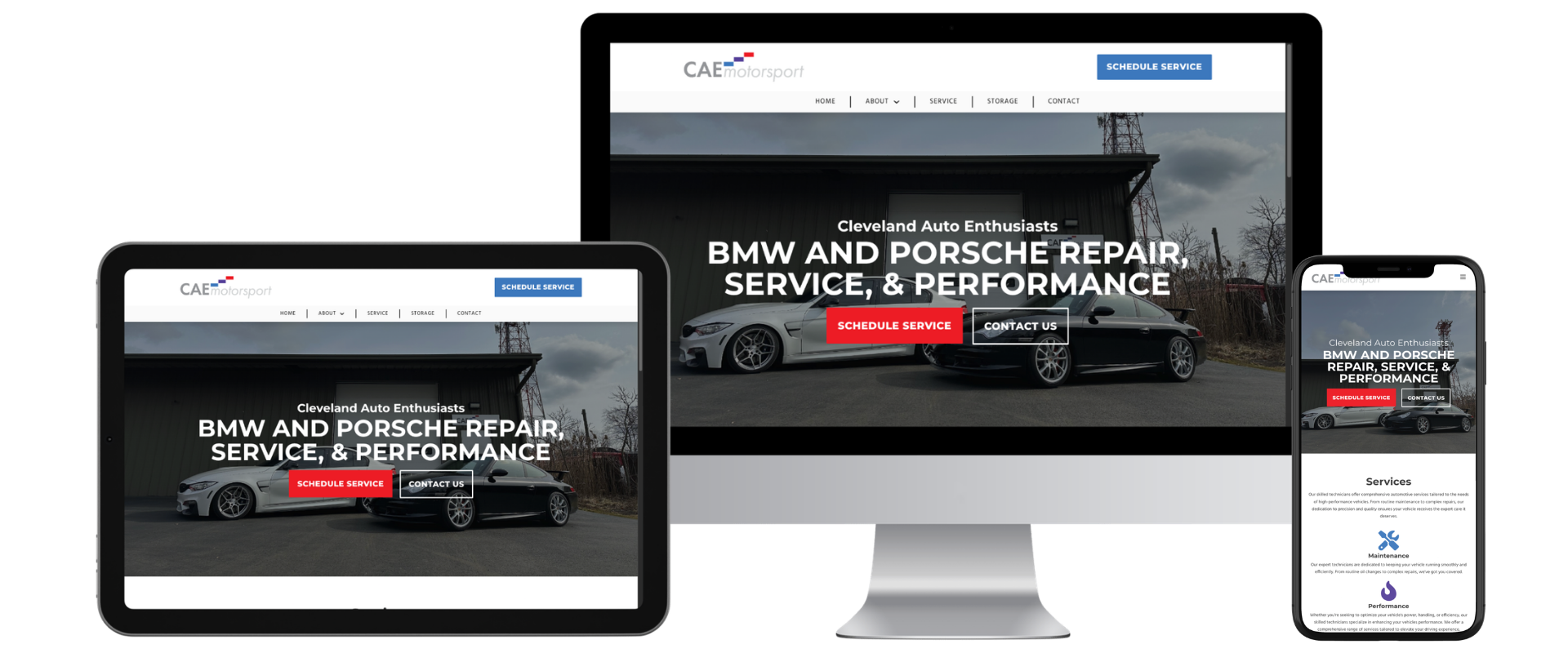 CAE Motorsport website